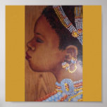 Jeune mariée africaine poster