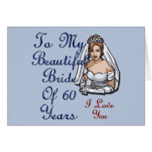 Jeune mariée de 60 ans carte