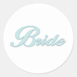 Jeune mariée de bleu d'Aqua Autocollant