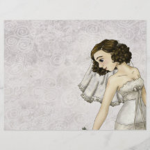 Jeune mariée de dentelle prospectus