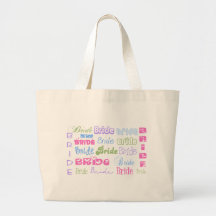 Jeune mariée de jeune mariée de jeune mariée sac en toile