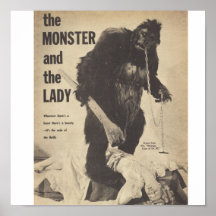 JEUNE MARIÉE DE MONSTRE AFFICHE