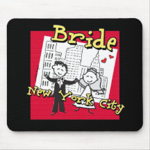 Jeune mariée de NYC Tapis De Souris
