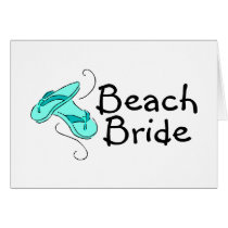 Jeune mariée de plage (mariage de plage) cartes