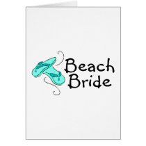 Jeune mariée de plage (mariage de plage) cartes