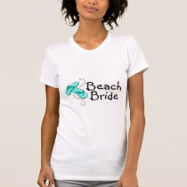 Jeune mariée de plage (mariage de plage) t-shirts