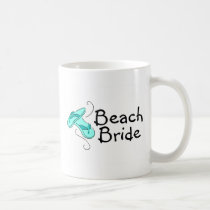 Jeune mariée de plage (mariage de plage) tasses