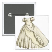 Jeune mariée de roses blancs badges avec agrafe