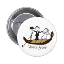 Jeune mariée de Venise Italie Badges