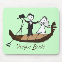 Jeune mariée de Venise Italie Tapis De Souris