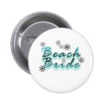 Jeune mariée turquoise/noire de plage pin's avec agrafe