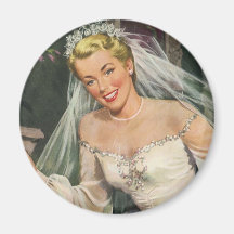 Jeune mariée vintage avec la demoiselle de honneur aimant