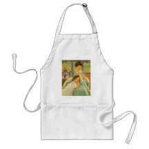 Jeune mère cousant par Mary Cassatt, art vintage Tablier