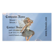 Jeunes cartes de visite doux d'ange cartes de visite personnelles