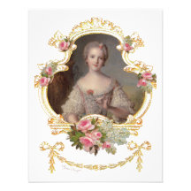 Jeunes cartes roses de roses de la Reine Marie Ant Faire-part Personnalisé