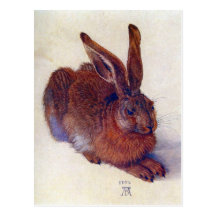 Jeunes lièvres par Albrecht Durer, art de Renaissa Cartes Postales