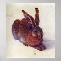 Jeunes lièvres par Albrecht Durer, art de Renaissa Affiche