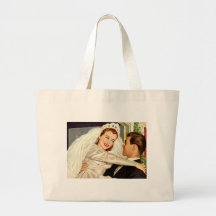 Jeunes mariés vintages de mariage, nouveaux mariés sacs