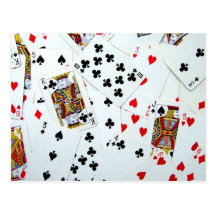 Jeux de carte de jeu carte postale