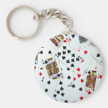 Jeux de carte de jeu porte-clefs