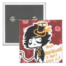 J'importune comme vous badges avec agrafe