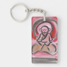 Jizo le moine médite Keychain Porte-clés