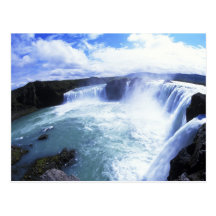 Jodafoss célèbre tombe en Islande central du nord Carte Postale