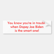 Joe Biden stupéfié est le futé Autocollant Pour Voiture