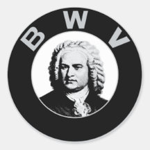 Johann Sebastian Bach Adhésif Rond