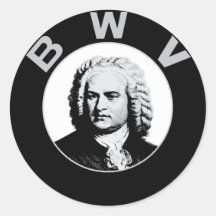 Johann Sebastian Bach Autocollants Ronds