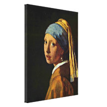 Johannes Vermeer - la fille avec une boucle d'orei Impressions Sur Toile
