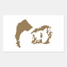 John Brown Autocollants En Rectangle