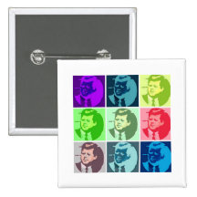 John F. Kennedy Badges Avec Agrafe