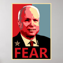 John McCain - crainte Posters