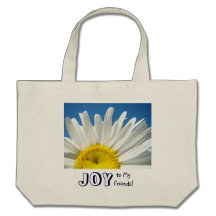 JOIE à mon ciel bleu de fleur de marguerite de sac