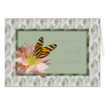 Joie d'amour de paix de ~ de papillon de maman de  carte de vœux