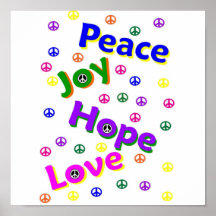 joie d'espoir de paix posters