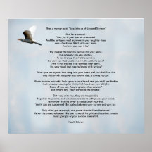 Joie et peine par Kahlil Gibran Posters