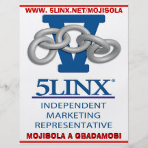 JOIGNEZ le VENDEUR De 5LINX NDEPENDENT Prospectus Personnalisés