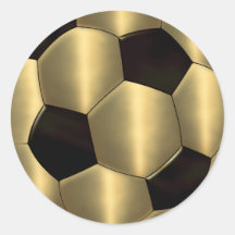 Joint d'enveloppe de ballon de football d'or autocollants