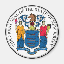Joint d'état de New Jersey Aimants Pour Réfrigérateur