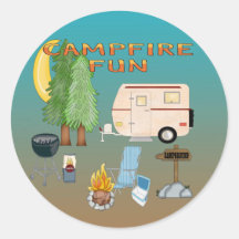 Joints d'enveloppe d'amusement de camping autocollants