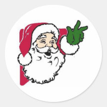 Joints d'enveloppe de cartes de Noël Adhésifs Ronds