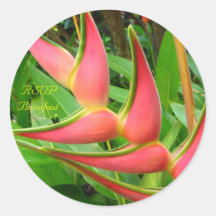 Joints tropicaux d'enveloppe de mariage de Helicon Autocollant
