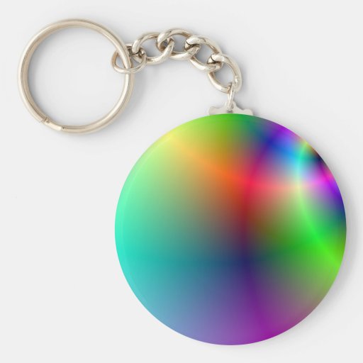 Joli arc-en-ciel hippie porte-clé