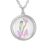Joli collier d'oiseau et de fleurs