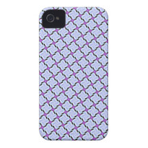 Joli coque iphone rose pourpre lilas de motif étui iPhone 4
