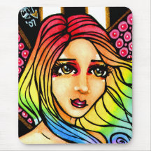 Joli imaginaire féerique Mousepad d'arc-en-ciel d' Tapis De Souris