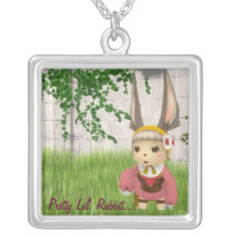 Joli lapin de Lil… Pendentifs Personnalisés
