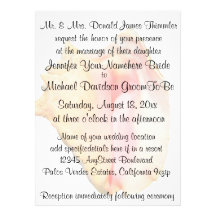 Joli mariage de coquillage de conque cartons d'invitation